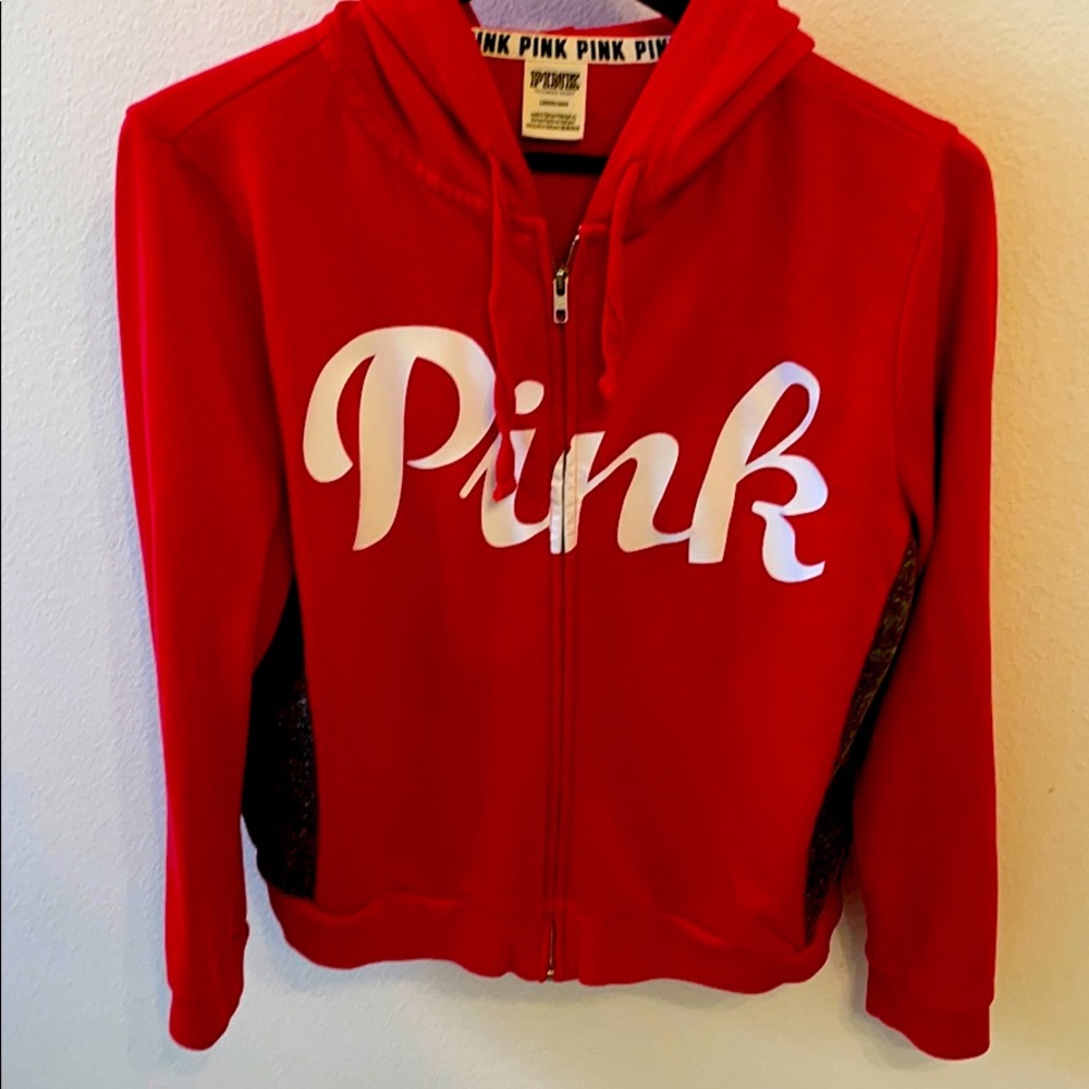 Pink Victoria’s Secret hoodie